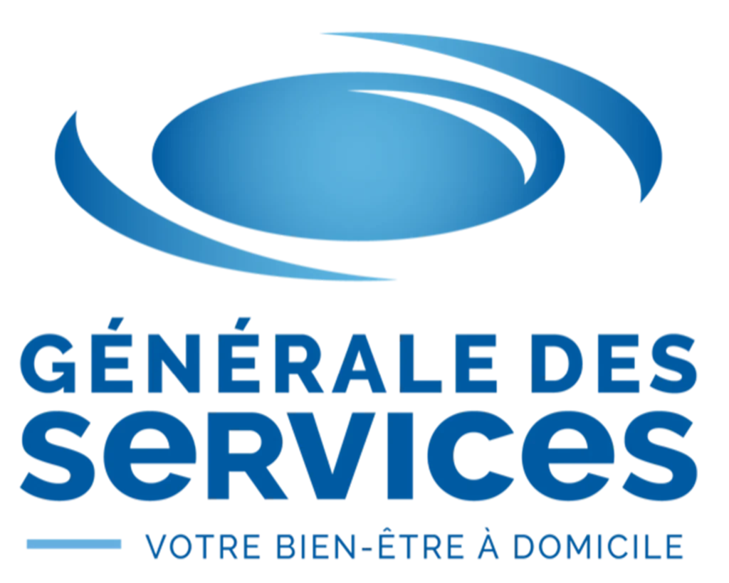 générale des services logo sur fond transparent